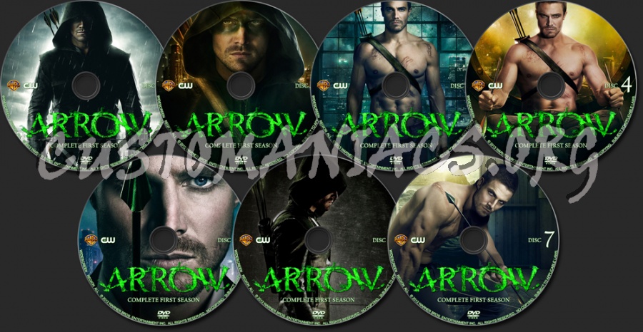 Arrow dvd label
