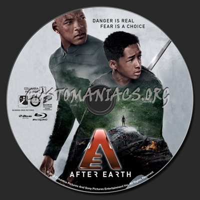 After Earth blu-ray label