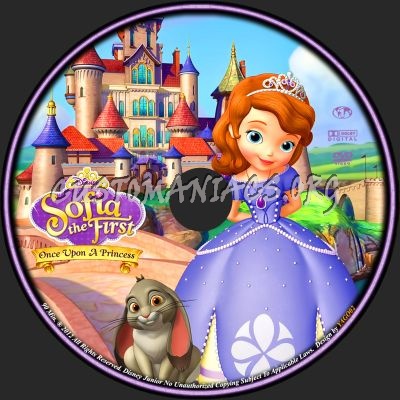 Sofia The First Once Upon A Princess dvd label