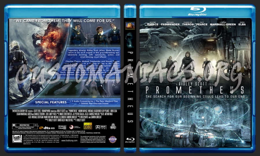 Prometheus blu-ray cover