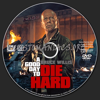 A Good Day to Die Hard dvd label