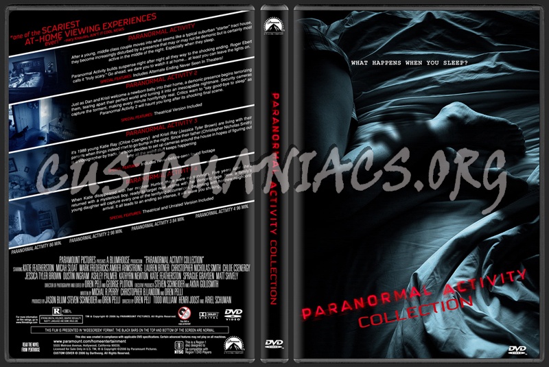 Paranormal Activity Collection (Quadrilogy) dvd cover