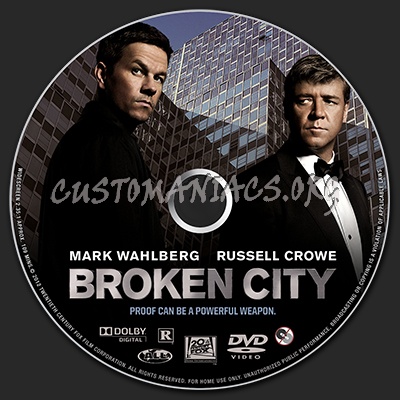 Broken City dvd label