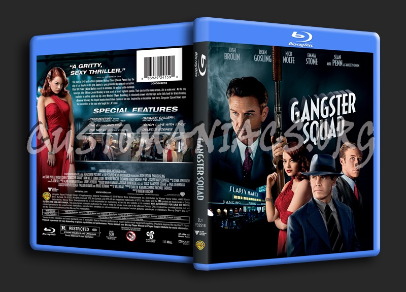 Gangster Squad blu-ray cover