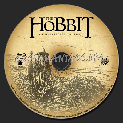 The Hobbit: An Unexpected Journey blu-ray label