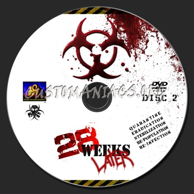 28 Days Weeks Later Combo dvd label