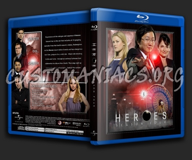 Heroes - Season 4 blu-ray cover