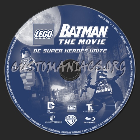 Lego Batman The Movie DC Heroes Unite blu-ray label