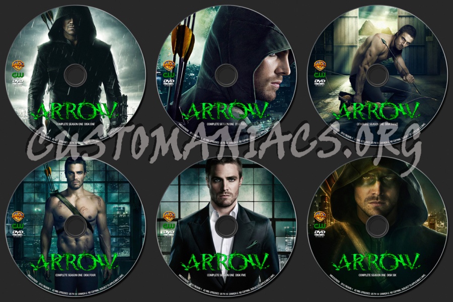 Arrow Season 1 dvd label