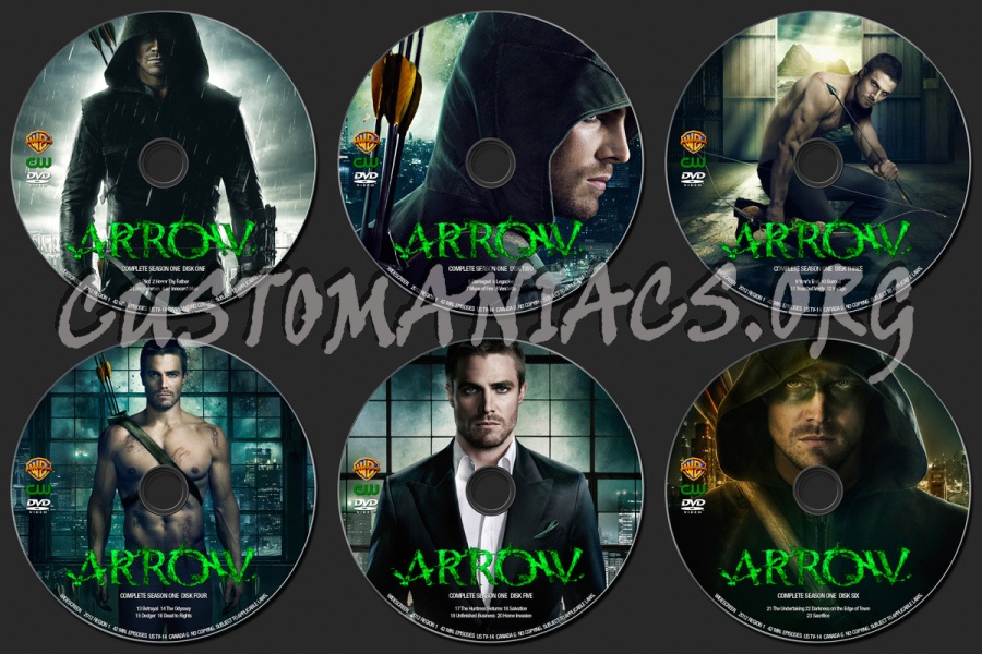 Arrow Season 1 dvd label