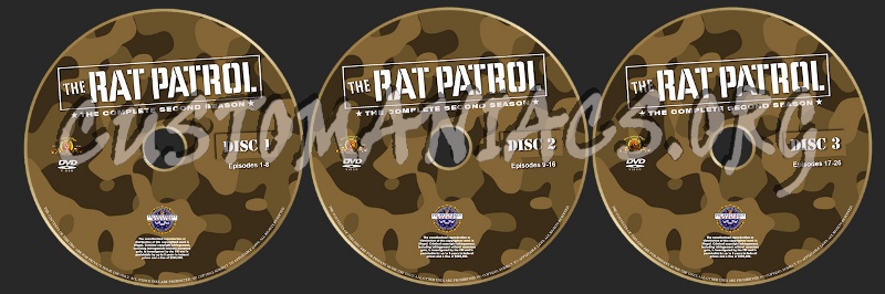 The Rat Patrol (Season 2) dvd label
