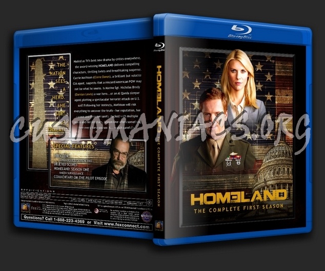 Homeland - Season 1 blu-ray cover