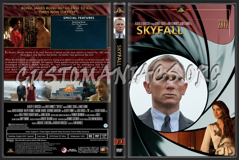 James Bond (007) Collection Skyfall (23) dvd cover