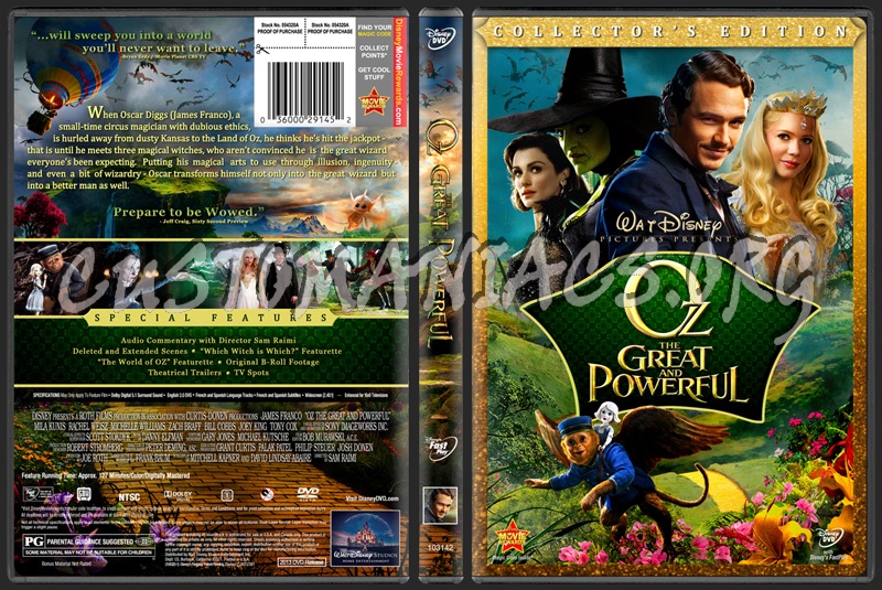 Oz - The Great and Powerful dvd cover