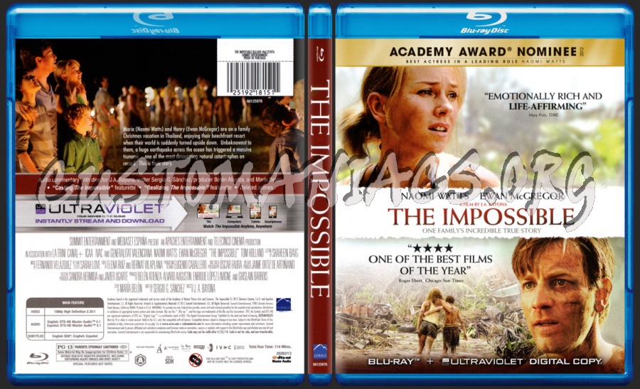 The Impossible blu-ray cover