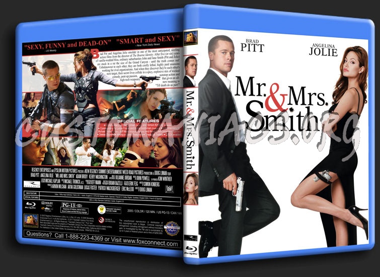 Mr & Mrs Smith blu-ray cover