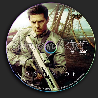 Oblivion dvd label