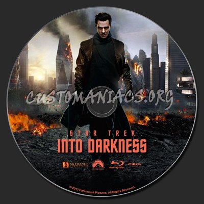 Star Trek Into Darkness blu-ray label