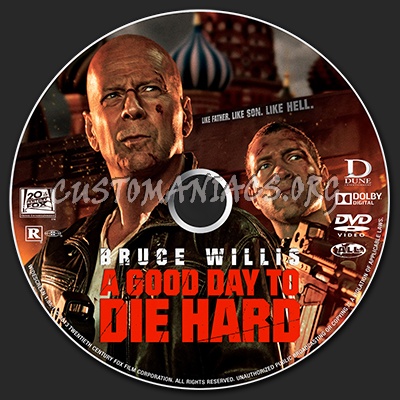 A Good Day to Die Hard dvd label