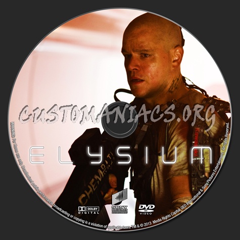 Elysium dvd label