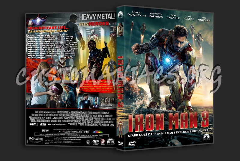 Iron Man 3 dvd cover