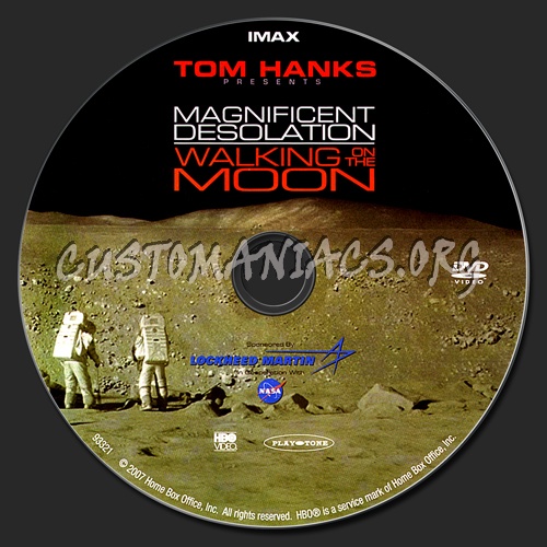 Magnificent Desolation: Walking on the Moon 3D dvd label