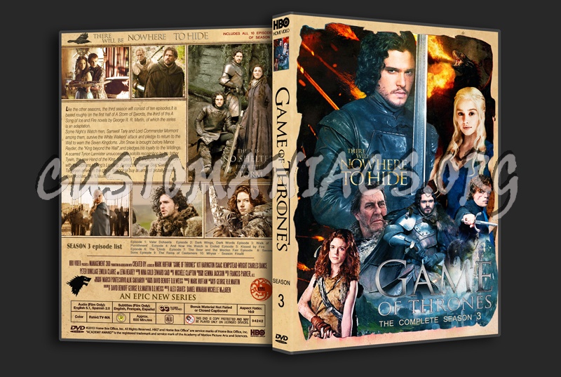 Game of Thrones Season 3 dvd cover