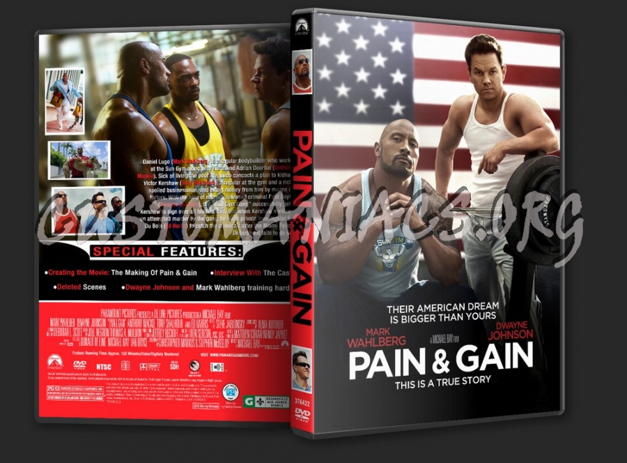 Pain & Gain dvd cover