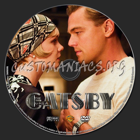 The Great Gatsby (2013) dvd label