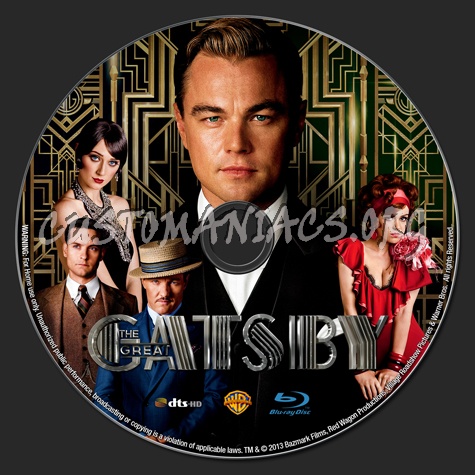 The Great Gatsby (2013) blu-ray label