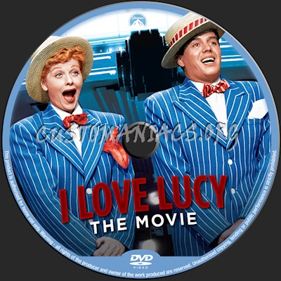 I Love Lucy dvd label