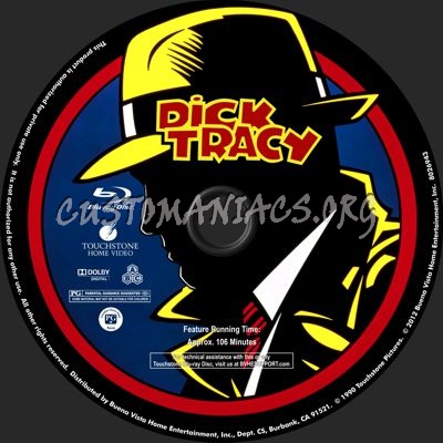 Dick Tracy blu-ray label