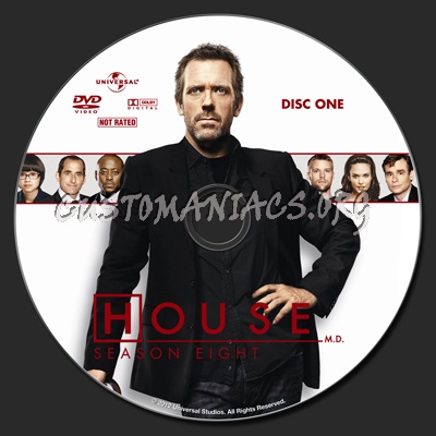 House MD Season 8 dvd label