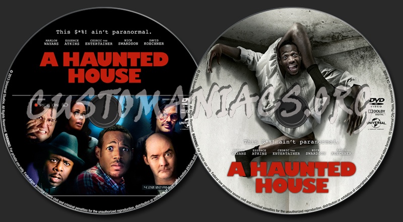 A Haunted House dvd label