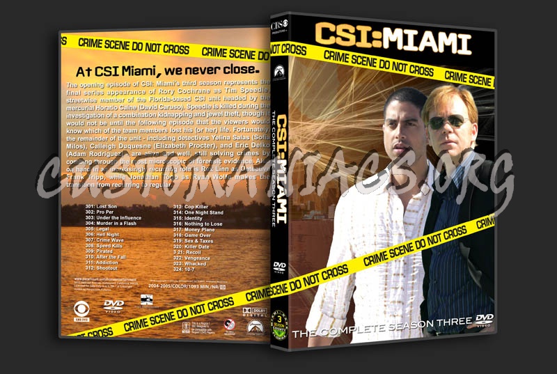 CSI: Miami - Seasons 1-10 dvd cover