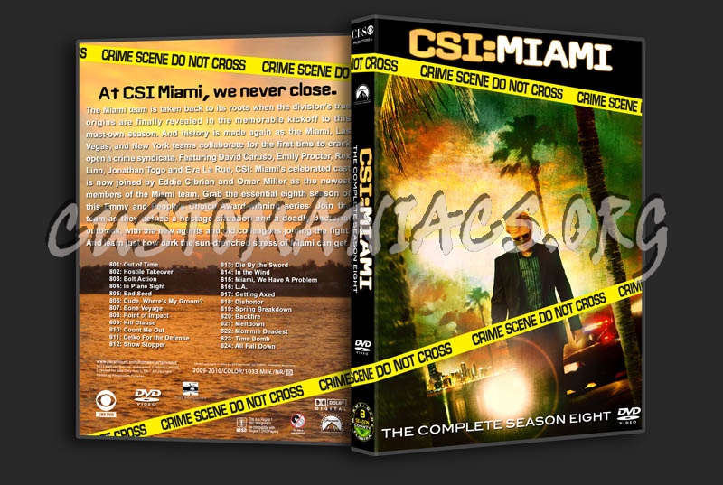 CSI: Miami - Seasons 1-10 dvd cover