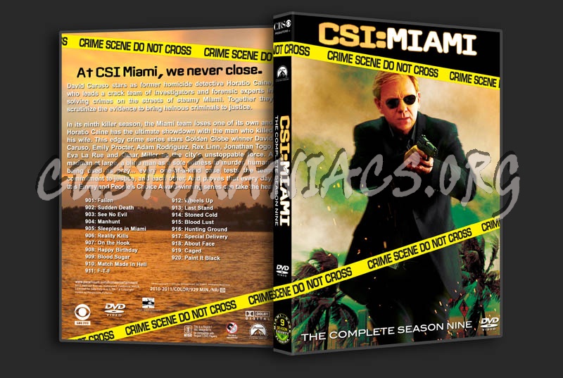 CSI: Miami - Seasons 1-10 dvd cover