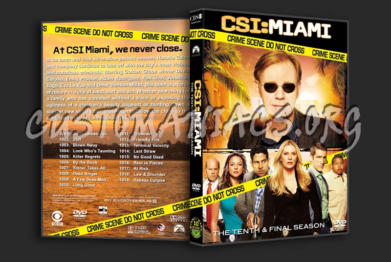 CSI: Miami - Seasons 1-10 dvd cover