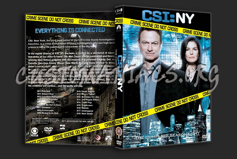 CSI: NY - Seasons 1-8 dvd cover