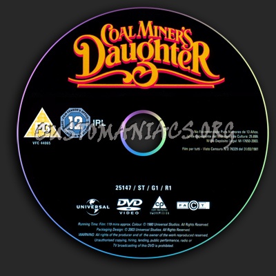 Cool Miner's Daughter dvd label