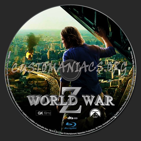 World War Z blu-ray label