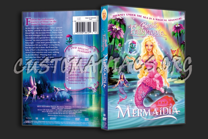 Barbie Fairytopia Mermaidia dvd cover