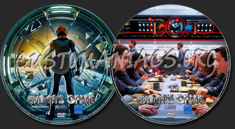 Ender's Game dvd label