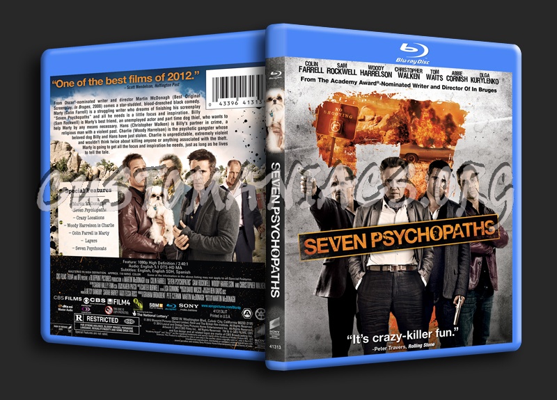 Seven Psychopaths blu-ray cover