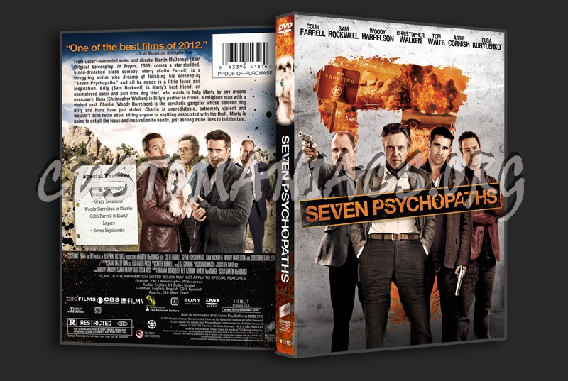 Seven Psychopaths dvd cover