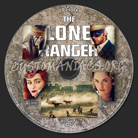 The Lone Ranger (2013) dvd label