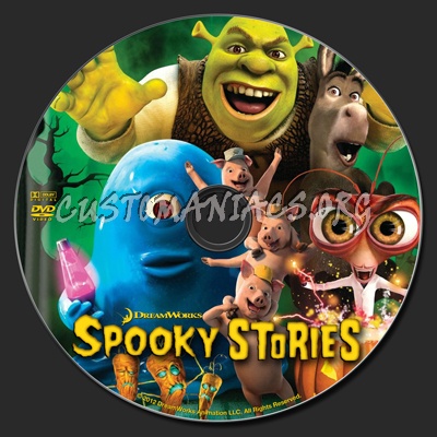 Dreamworks Spooky Stories dvd label
