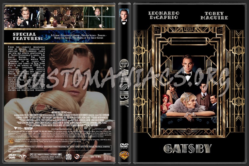 The Great Gatsby (2013) dvd cover