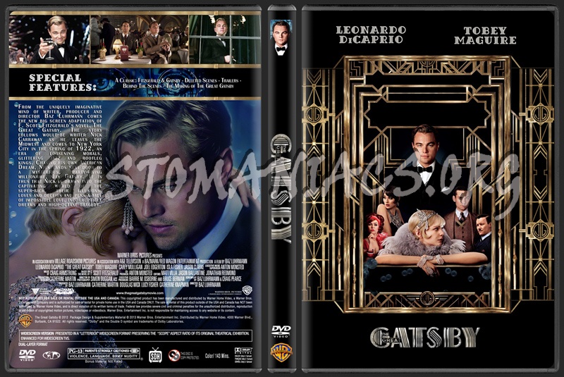 The Great Gatsby (2013) dvd cover