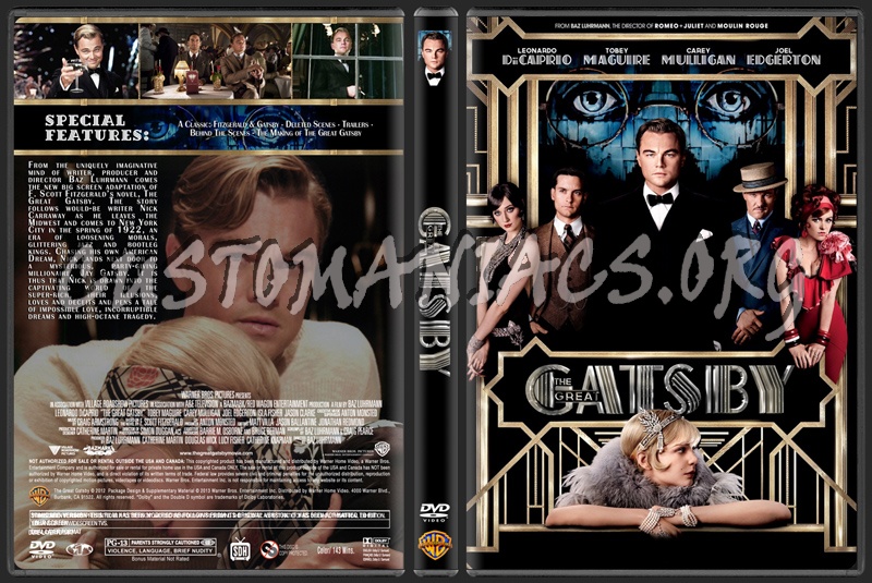 The Great Gatsby (2013) dvd cover